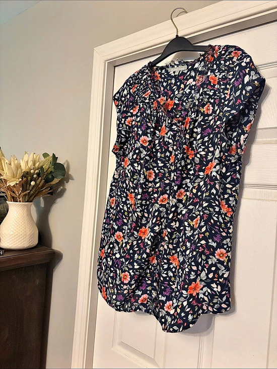 Daniel Rainn Tops - daniel rainn Floral Mini Dress in Blue Size Medium